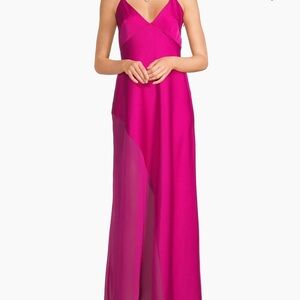 Liv Foster Chic Fuchsia Maxi Dress